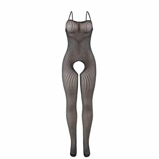 SUBBLIME - 951726 BODYSTOCKING CROTCHLESS DE REJILLA ELÁSTICO NEGRO TALLA ÚNICA - Imagen 4