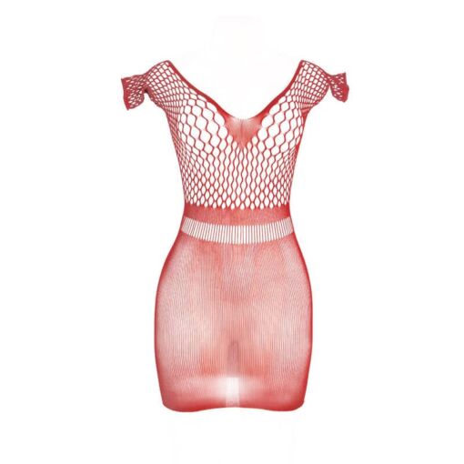 SUBBLIME - 951924 VESTIDO DE REJILLA CROCHÉ CORTO ROJO TALLA ÚNICA - Imagen 4