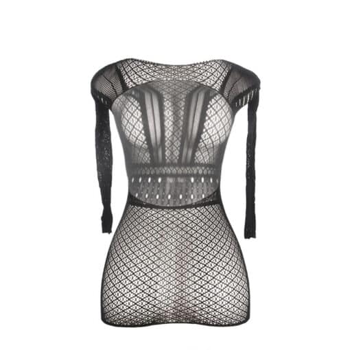 SUBBLIME - 951931 VESTIDO DE REJILLA CORTO CON ESPALDA DESCUBIERTA TALLA ÚNICA - Imagen 5