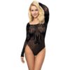 SUBBLIME - 952051 BODY DE REJILLA CON MANGA LARGA Y HOMBROS DESCUBIERTOS NEGRO TALLA ÚNICA - piKanteo | Despierta tu lado más piKante