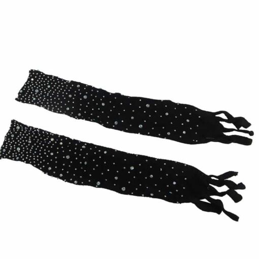 SUBBLIME - 952174 BODYSTOCKING DE REJILLA CON GUANTES Y DIAMANTES NEGRO TALLA ÚNICA - Imagen 5