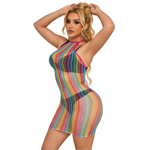 SUBBLIME - 952341 VESTIDO DE REJILLA ARCOIRIS TALLA ÚNICA - Imagen 5