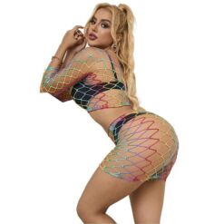 SUBBLIME - 952440 SET DE REJILLA 2 PIEZAS MANGA LARGA ARCOIRIS TALLA ÚNICA - piKanteo | Despierta tu lado más piKante