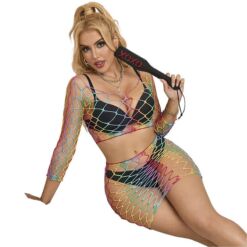 SUBBLIME - 952440 SET DE REJILLA 2 PIEZAS MANGA LARGA ARCOIRIS TALLA ÚNICA - piKanteo | Despierta tu lado más piKante