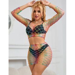 SUBBLIME - 952440 SET DE REJILLA 2 PIEZAS MANGA LARGA ARCOIRIS TALLA ÚNICA - piKanteo | Despierta tu lado más piKante