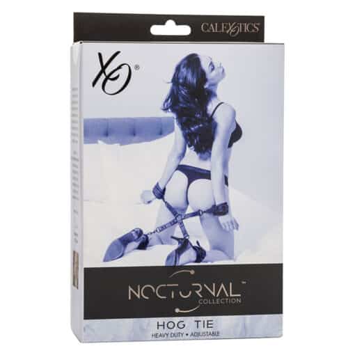 CALEXOTICS - NOCTURNAL CONECTOR HOG TIE CUERO AJUSTABLE NEGRO - Imagen 7