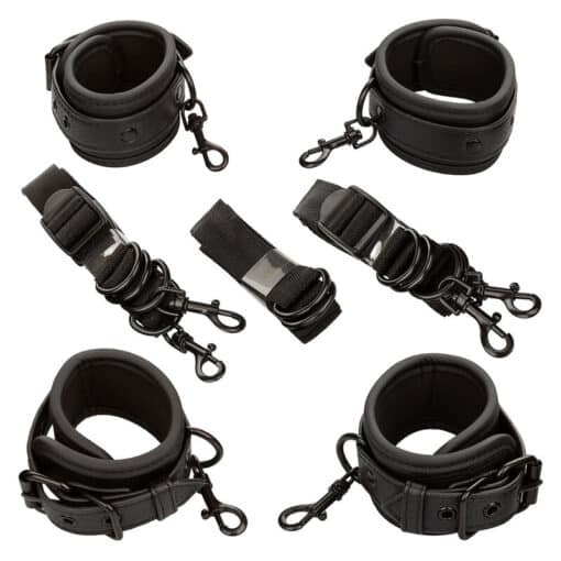 CALEXOTICS - NOCTURNAL RESTRICCIONES DE CAMA CUERO AJUSTABLE NEGRO - Imagen 2
