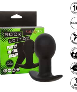 CALEXOTICS - ROCK BOTTOM PLUG ANAL 10 VIBRACIONES SILICONA NEGRO