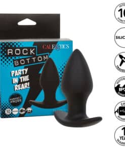 CALEXOTICS - ROCK BOTTOM PERFECT PLUG ANAL 10 VIBRACIONES SILICONA NEGRO
