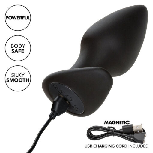 CALEXOTICS - ROCK BOTTOM PERFECT PLUG ANAL 10 VIBRACIONES SILICONA NEGRO - Imagen 8