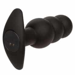 CALEXOTICS - ROCK BOTTOM PLUG ANAL CON CUENTAS 10 VIBRACIONES SILICONA NEGRO - piKanteo | Despierta tu lado más piKante