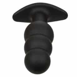 CALEXOTICS - ROCK BOTTOM PLUG ANAL CON CUENTAS 10 VIBRACIONES SILICONA NEGRO - piKanteo | Despierta tu lado más piKante