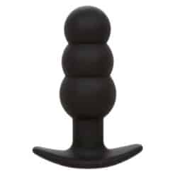 CALEXOTICS - ROCK BOTTOM PLUG ANAL CON CUENTAS 10 VIBRACIONES SILICONA NEGRO - piKanteo | Despierta tu lado más piKante