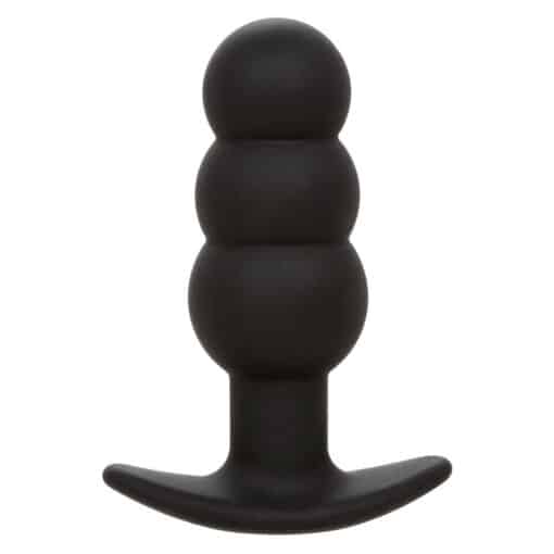 CALEXOTICS - ROCK BOTTOM PLUG ANAL CON CUENTAS 10 VIBRACIONES SILICONA NEGRO - Imagen 3