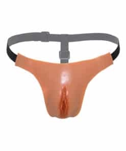 HIDDEN DESIRE - ALTER EGO TANGA VAGINA ABIERTA AJUSTABLE NATURAL