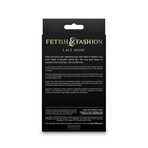 NS NOVELTIES - FETISH & FASHION PASAMONTAÑAS DE ENCAJE NEGRO - Imagen 2