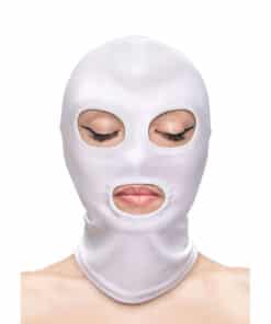 NS NOVELTIES - FETISH & FASHION PASAMONTAÑAS APERUTRA DE OJOS Y BOCA NYLON BLANCO