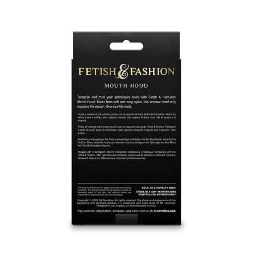 NS NOVELTIES - FETISH & FASHION PASAMONTAÑAS APERTURA DE BOCA NYLON NEGRO - Imagen 3