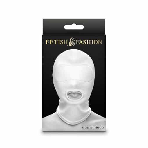 NS NOVELTIES - FETISH & FASHION PASAMONTAÑAS APERTURA DE BOCA NYLON BLANCO - Imagen 2
