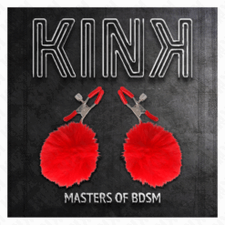 KINK - PINZAS PARA PEZONES CON POMPÓN ROJO 6 CM - piKanteo | Despierta tu lado más piKante