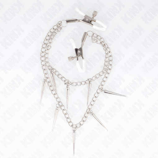 KINK - PINZAS PARA PEZONES CON CADENA DE PÚAS 30 CM - Imagen 2