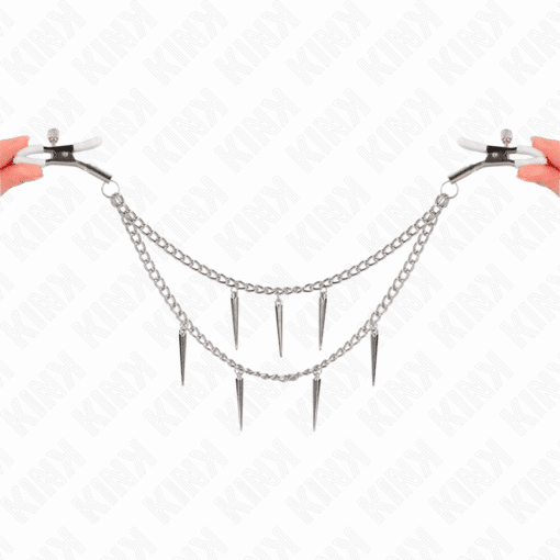 KINK - PINZAS PARA PEZONES CON CADENA DE PÚAS 30 CM - Imagen 4