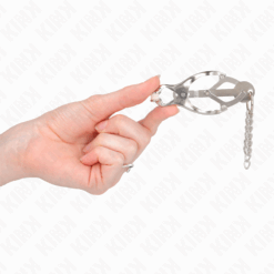 KINK - PINZAS PARA PEZONES ESTILO JAPONÉS CON CADENAS PLATEADO - piKanteo | Despierta tu lado más piKante