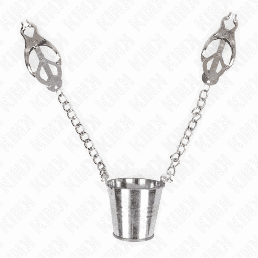 KINK - PINZAS PARA PEZONES CON CUBO PLATEADO - Imagen 2