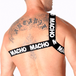 MACHO - ARNÉS ROMANO BLANCO S/M - piKanteo | Despierta tu lado más piKante