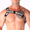 MACHO - ARNÉS ROMANO BLANCO S/M - piKanteo | Despierta tu lado más piKante