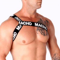 Alternative view of MACHO - ARNÉS ROMANO BLANCO S/M