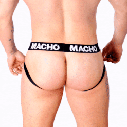 MACHO - MX27GR JOCK CUERO GRIS BEIGE XL - piKanteo | Despierta tu lado más piKante