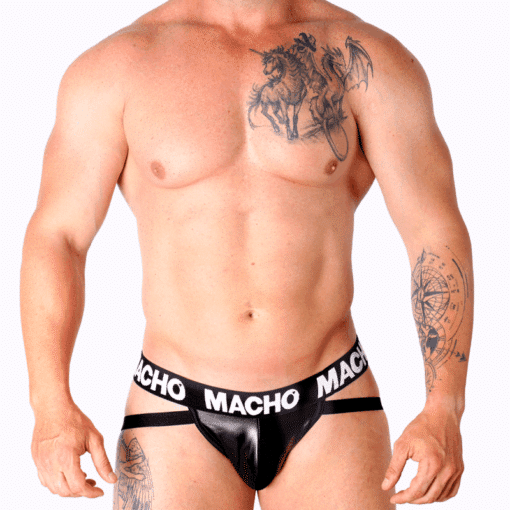 MACHO - MX25NC JOCK CUERO NEGRO S - Imagen 5
