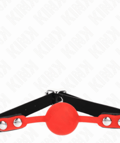 KINK - MORDAZA DE BOLA 4 CM DE SILICONA ROJA 60 x 2 CM