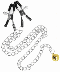 KINK - PINZAS PARA PEZONES CON CAMPANA DORADO Y CADENA 30 CM