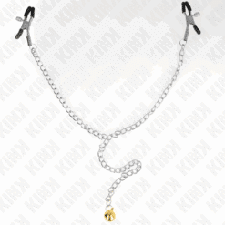 KINK - PINZAS PARA PEZONES CON CAMPANA DORADO Y CADENA 30 CM - piKanteo | Despierta tu lado más piKante