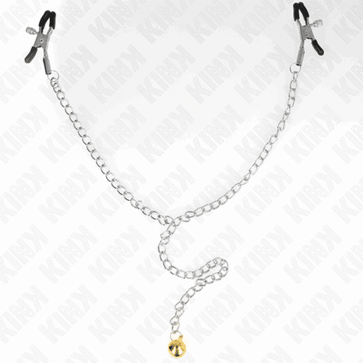 KINK - PINZAS PARA PEZONES CON CAMPANA DORADO Y CADENA 30 CM - Imagen 4
