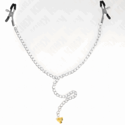KINK - PINZAS PARA PEZONES CON CAMPANA CASCABEL DORADO Y CADENA 30 CM - piKanteo | Despierta tu lado más piKante