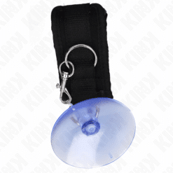 KINK - MUÑEQUERAS CON VENTOSA NEGRO AJUSTABLE 29-40 CM X 5 CM - piKanteo | Despierta tu lado más piKante