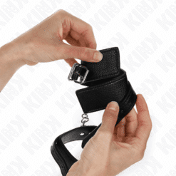 Alternative view of KINK - MUÑEQUERAS ESTILO SERPIENTE NEGRO AJUSTABLE 20-28 CM X 5.4 CM