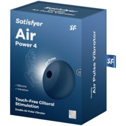 SATISFYER - AIR POWER 4 ESTIMULADOR & VIBRADOR 12 VIBRACIONES AZUL - piKanteo | Despierta tu lado más piKante