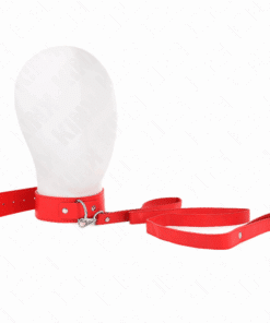 KINK - COLLAR CON CORREA 116 CM FINO ROJO AJUSTABLE 32-50 CM X 8 CM