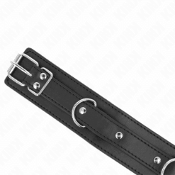 KINK - COLLAR CON CORREA 65 CM 3 ANILLOS MODELO 1 AJUSTABLE 38-49 CM X 5 CM - piKanteo | Despierta tu lado más piKante