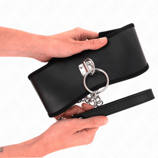KINK - COLLAR CON CORREA 65 CM ANCHO NEGRO AJUSTABLE 40-55 CM X 10 CM - Imagen 4