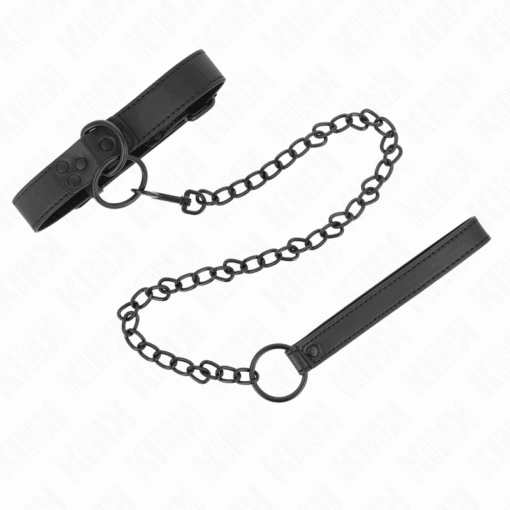 KINK - COLLAR CON CORREA 65 CM OSCURO AJUSTABLE 37-54 CM X 3 CM - Imagen 2