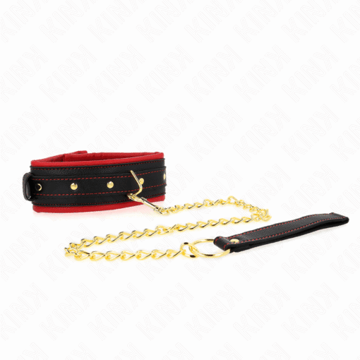 KINK - COLLAR CON CORREA DE TEJIDO LISO AJUSTABLE 33-48 CM X 5.7 CM - Imagen 2