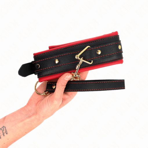 KINK - COLLAR CON CORREA DE TEJIDO LISO AJUSTABLE 33-48 CM X 5.7 CM - Imagen 4