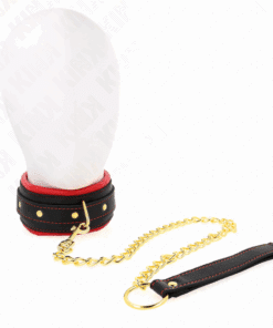 KINK - COLLAR CON CORREA DE TEJIDO LISO AJUSTABLE 33-48 CM X 5.7 CM