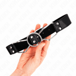 KINK - MORDAZA 60 X 3 CM BOCA DE ARAÑA TALLA M 4.5 CM - piKanteo | Despierta tu lado más piKante