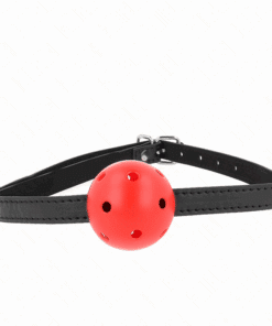 KINK - MORDAZA DE BOLA 4.5 CM TRANSPIRABLE SIMPLICITY ROJO 62 x 1.5 CM